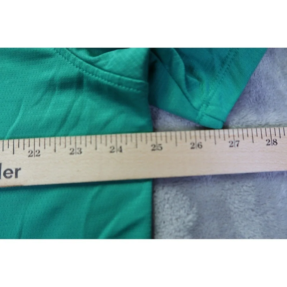 Nike Dri Fit Men's Golf Polo Shirt Emerald‎ Green Striped Short Sleeve XL